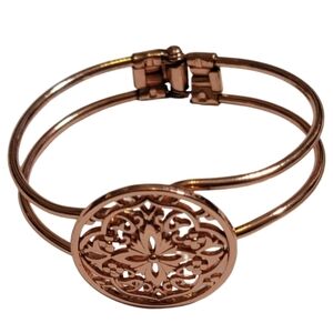 COPPER Bracelet mandella hinged bracelet